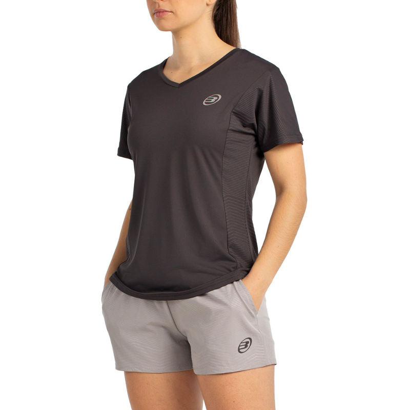 T-shirt Bullpadel Eches Noir Femme -  Esprit Padel Shop