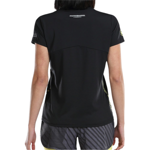 T-shirt Bullpadel Llama Noir Femme Dos - Esprit Padel Shop