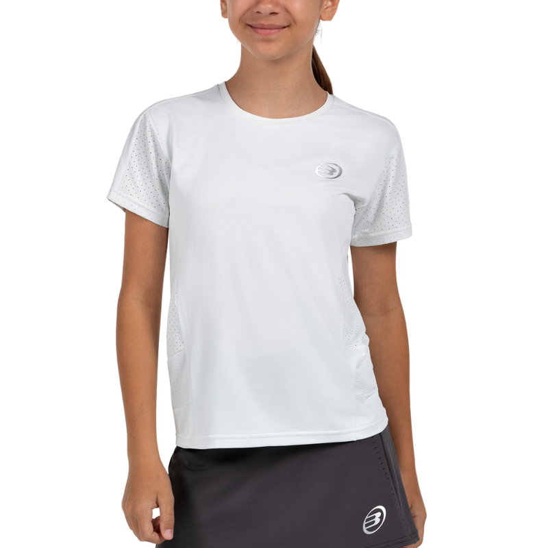 T-shirt Bullpadel Omur Branca Júnior Rapariga - Esprit Padel Shop