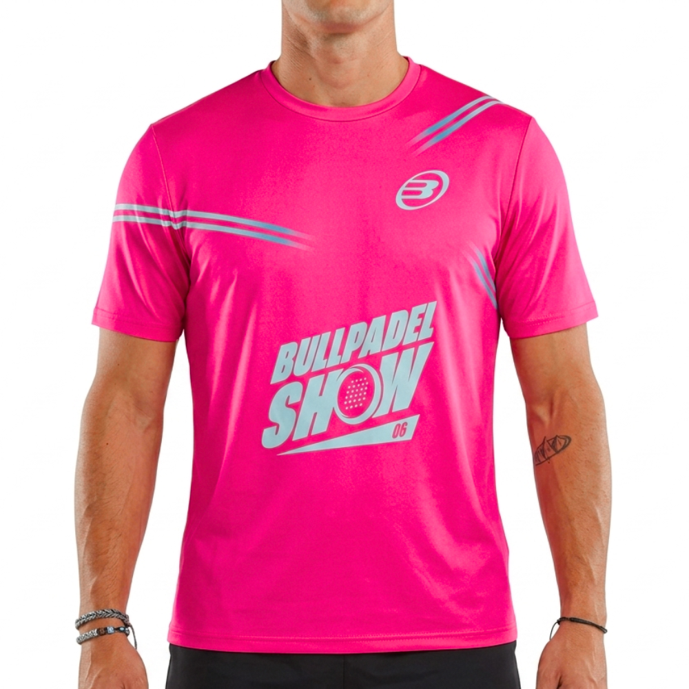 T-shirt Bullpadel Show roze - Esprit Padel Shop