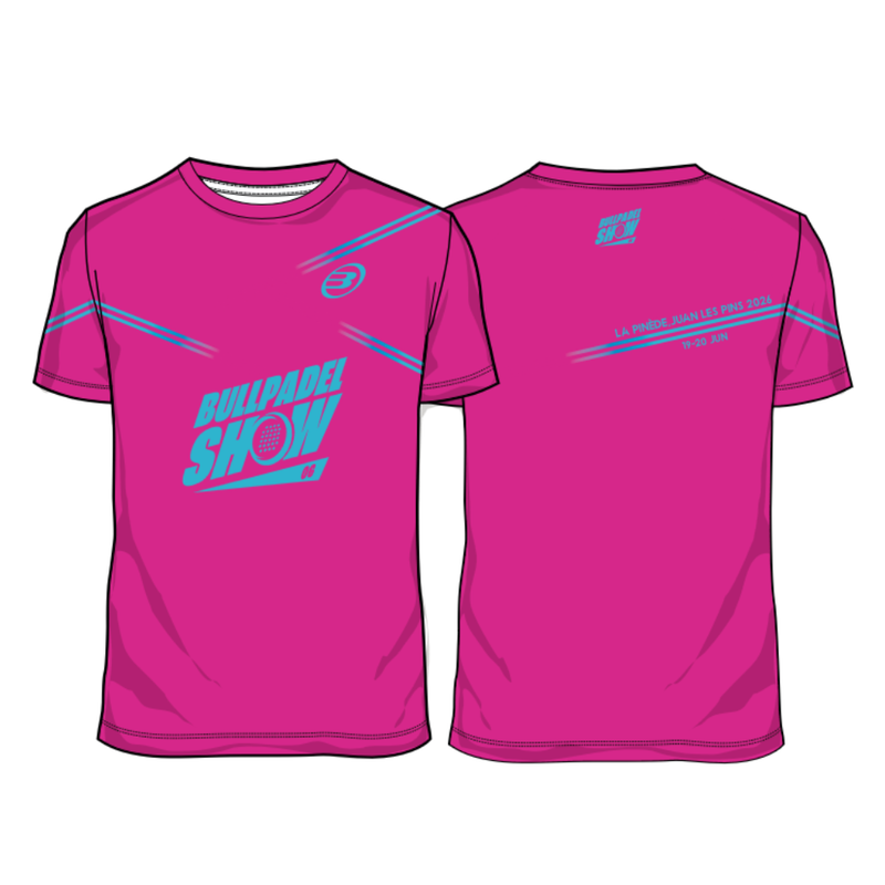T-shirt Bullpadel Show Rose - Esprit Padel Shop