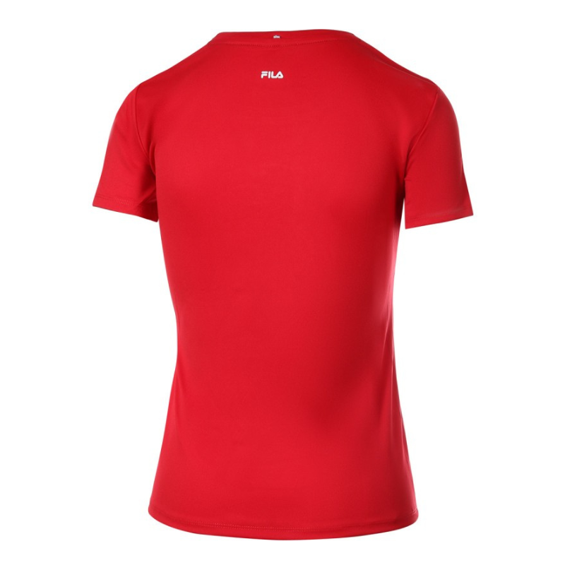 T-shirt Fila Leonie Rouge Femme - Esprit Padel Shop