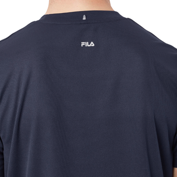 T-shirt Fila Logo Bleu Marine - Esprit Padel Shop