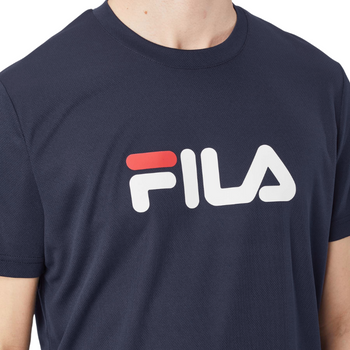 T-shirt Fila Logo Bleu Marine - Esprit Padel Shop