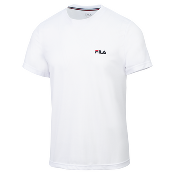 T-shirt Fila Logo Small Polyester Blanc - Esprit Padel Shop