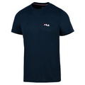T-shirt Fila Logo Small Polyester Bleu Marine