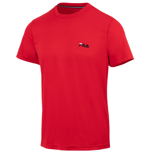 T-shirt Fila Logo Small Polyester Rouge - Esprit Padel Shop