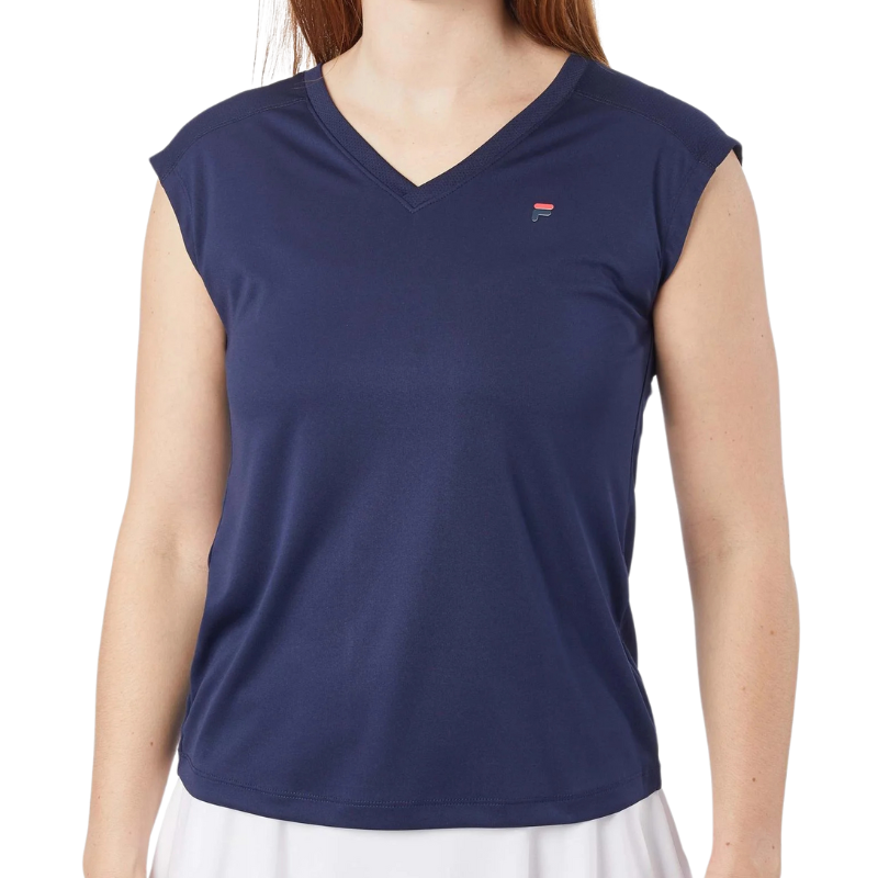 T-shirt Fila Maia Bleu Marine Femme - Esprit Padel Shop