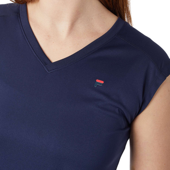 T-shirt Fila Maia Bleu Marine Femme - Esprit Padel Shop