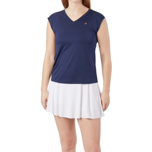 T-shirt Fila Maia Bleu Marine Femme - Esprit Padel Shop