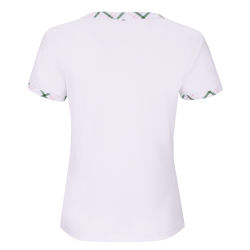 T-shirt Fila Yamila Blanc/Vert Femme - Esprit Padel Shop