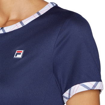 T-shirt Fila Yamila Bleu Marine Femme - Esprit Padel Shop