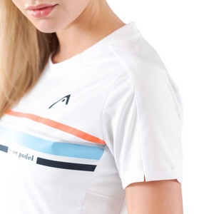 T-shirt Head Padel Tech Blanc Femme - Esprit Padel Shop