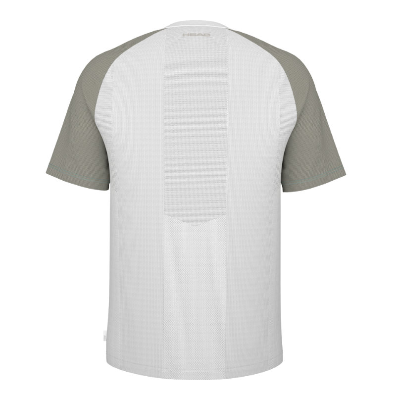 T-shirt Head Performance Blanc/Gris - Esprit Padel Shop