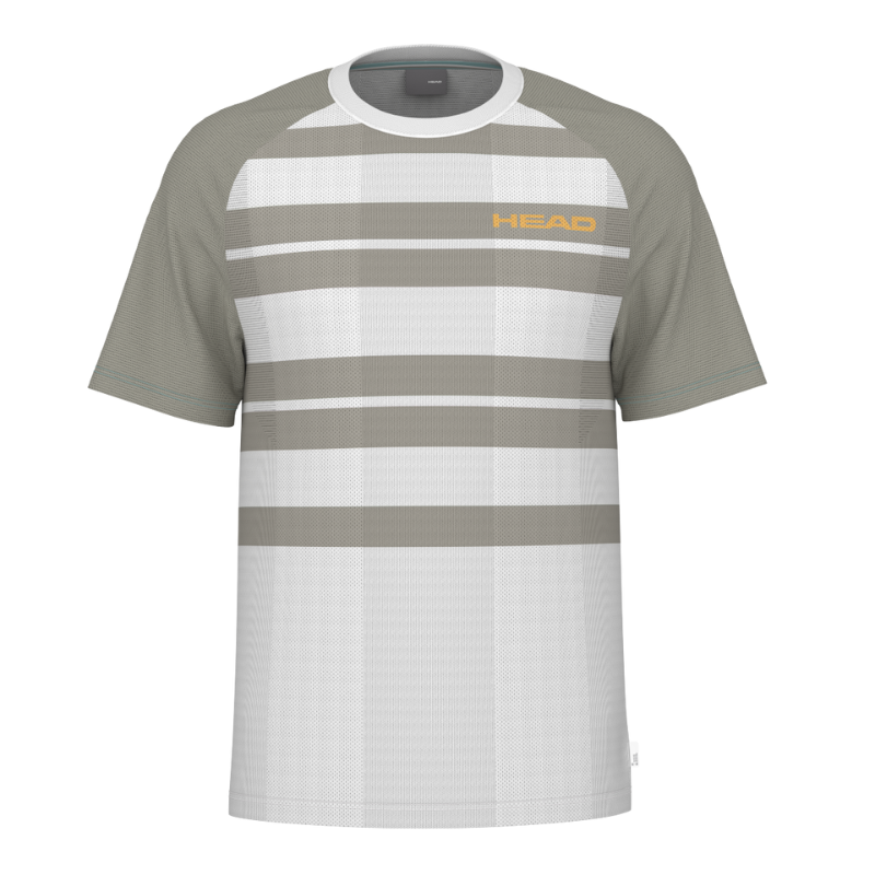 T-shirt Head Performance Blanc/Gris - Esprit Padel Shop