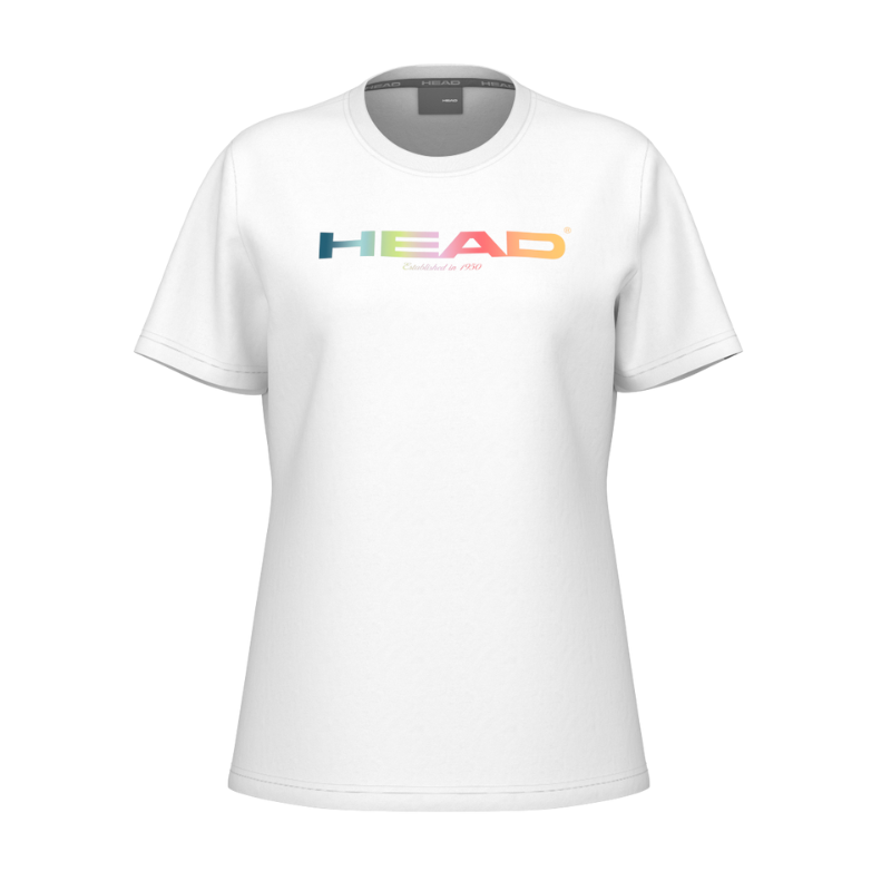 T-shirt Head Rainbow Blanc Femme - Esprit Padel Shop