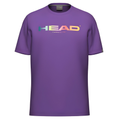 T-shirt Head Rainbow Violet Junior Boy