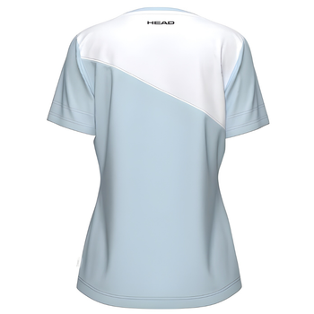 T-shirt Head Tie-Break Blanc/Bleu Femme - Esprit Padel Shop