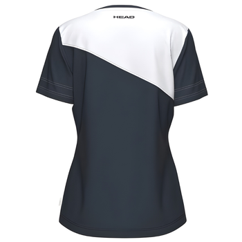 T-shirt Head Tie-Break Blanc/Bleu Marine Femme - Esprit Padel Shop
