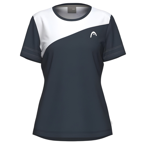 T-shirt Head Tie-Break Blanc/Bleu Marine Femme - Esprit Padel Shop