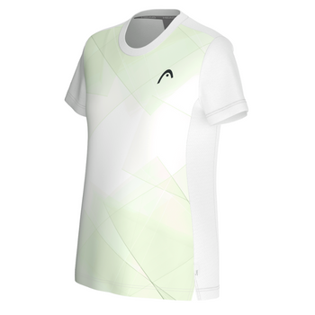 T-shirt Head Tie-Break Blanc/Vert Femme - Esprit Padel Shop
