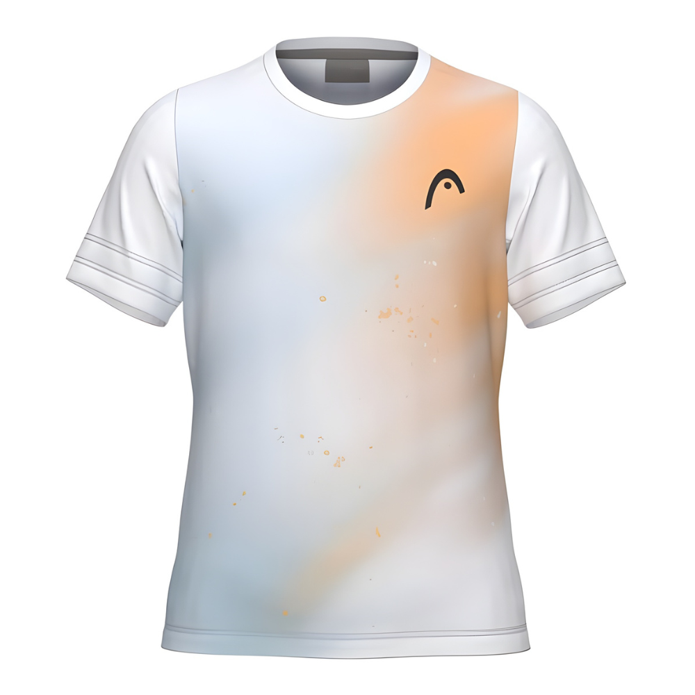 T-shirt Head Tie-Break ll Blanc/Bleu Junior Girl - Esprit Padel Shop