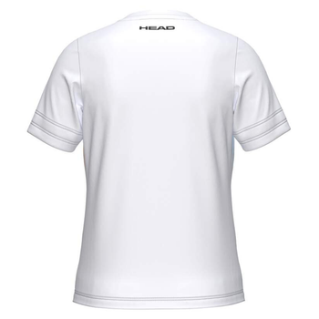 T-shirt Head Tie-Break ll Blanc/Rose Junior Girl - Esprit Padel Shop