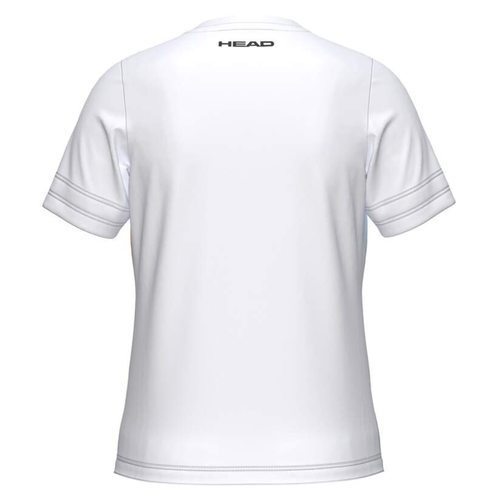 T-shirt Head Tie-Break ll Blanc/Rose Junior Girl - Esprit Padel Shop