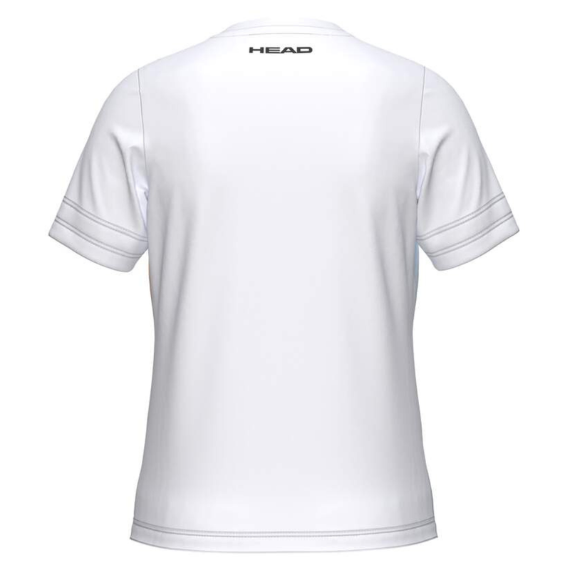T-shirt Head Tie-Break ll Blanc/Rose Junior Girl - Esprit Padel Shop