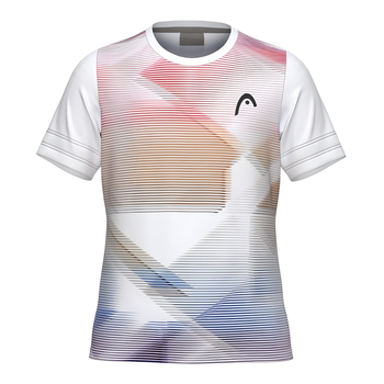 T-shirt Head Tie-Break ll Blanc/Rose Junior Girl - Esprit Padel Shop