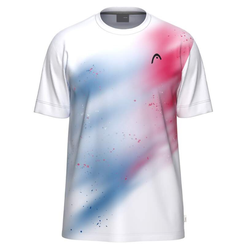 T-shirt Head Topspin Blanc/Rouge Junior Boy - Esprit Padel Shop