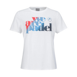 T-shirt Head We Are Padel II Blanc/Bleu Femme - Esprit Padel Shop