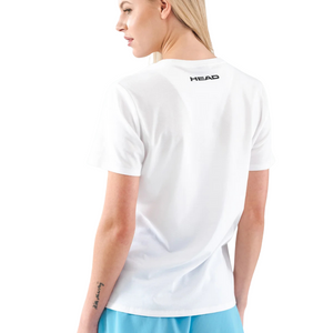 T-shirt Head We Are Padel II Blanc/Bleu Femme - Esprit Padel Shop