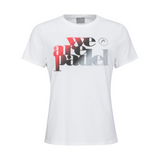 T-shirt Head We Are Padel II Blanc/Noir Femme - Esprit Padel Shop