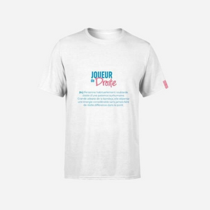 T-shirt TBT – Joueur de Droite en Coton Organique - Esprit Padel Shop