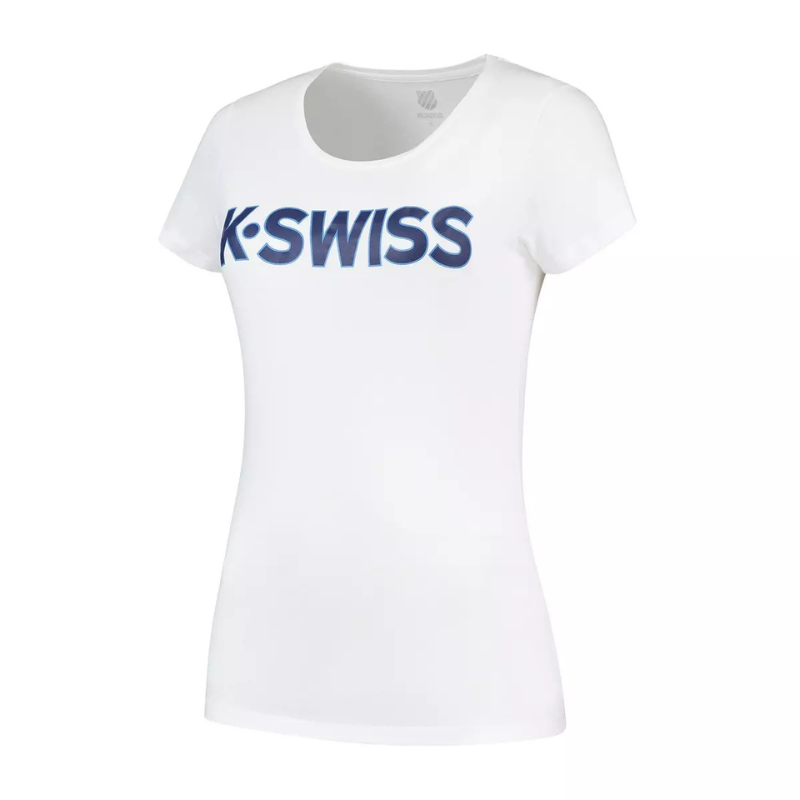 T-shirt K-Swiss Essentials Blanc Femme - Esprit Padel Shop