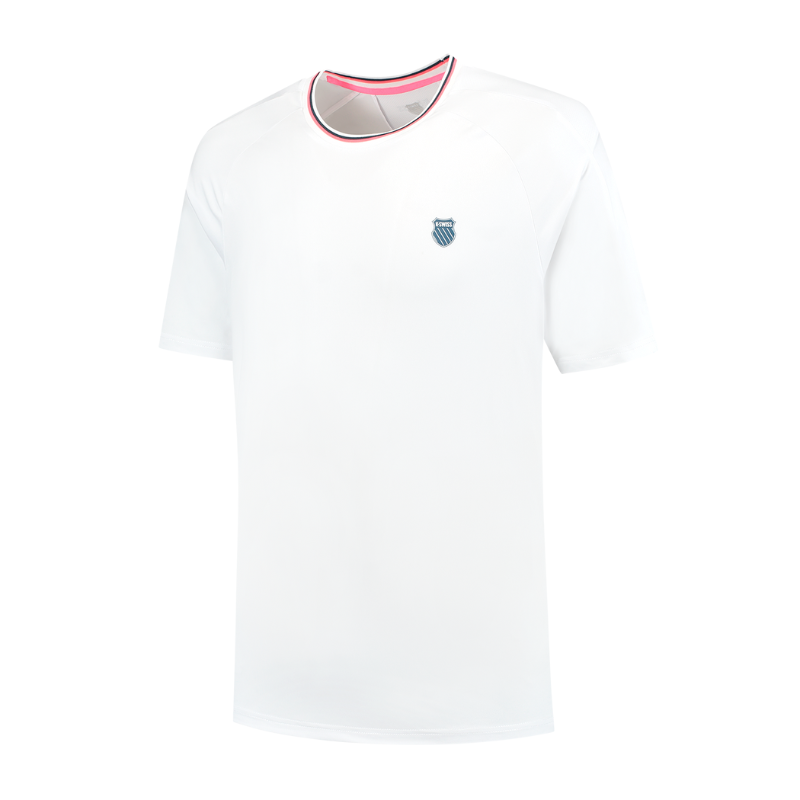 T-shirt K-Swiss Hypercourt Mesh Crew Blanc - Esprit Padel Shop