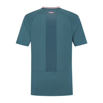 T-shirt K-Swiss Hypercourt Mesh Crew Vert - Esprit Padel Shop