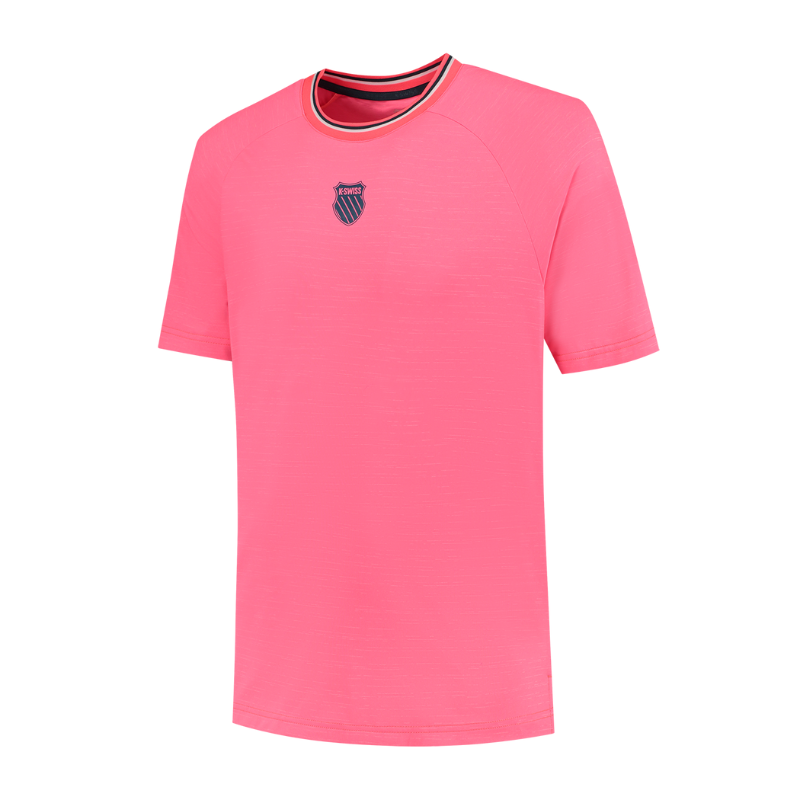 T-shirt K-Swiss Hypercourt Tee Melange Rose - Esprit Padel Shop