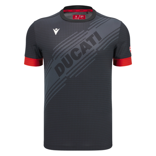 T-shirt Macron x Ducati Noir - Esprit Padel Shop