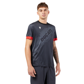 T-shirt Macron x Ducati Noir - Esprit Padel Shop