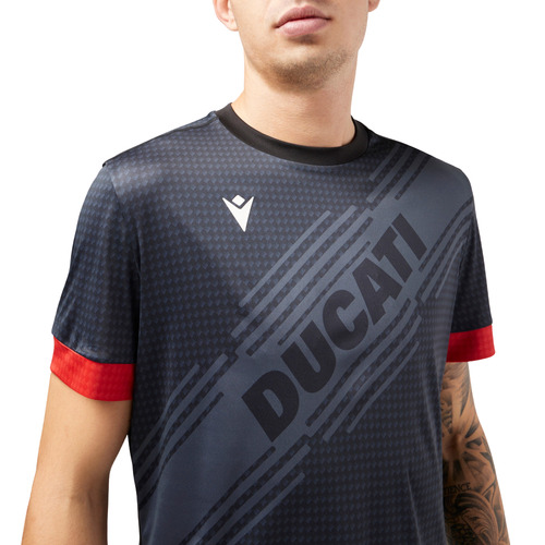 T-shirt Macron x Ducati Noir - Esprit Padel Shop