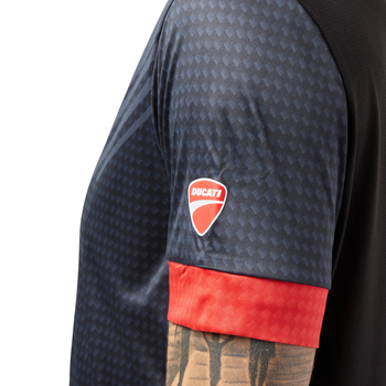 T-shirt Macron x Ducati Noir - Esprit Padel Shop