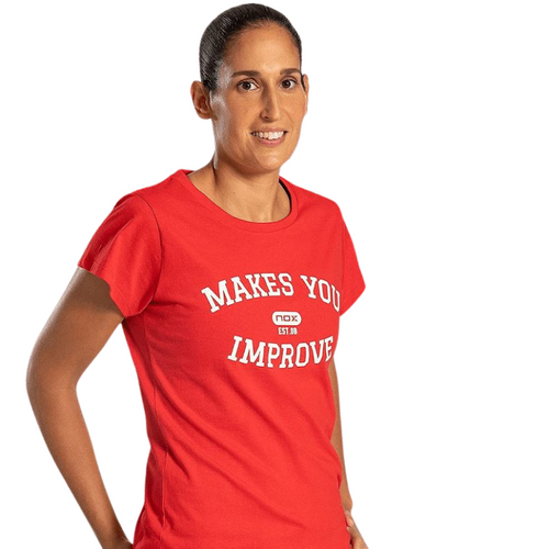 T-shirt Nox Basic Femme rouge - Esprit Padel Shop