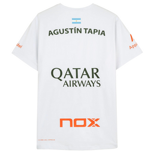 T-shirt Nox Replica Agustin Tapia AT10 Blanc 2025 - Esprit Padel Shop