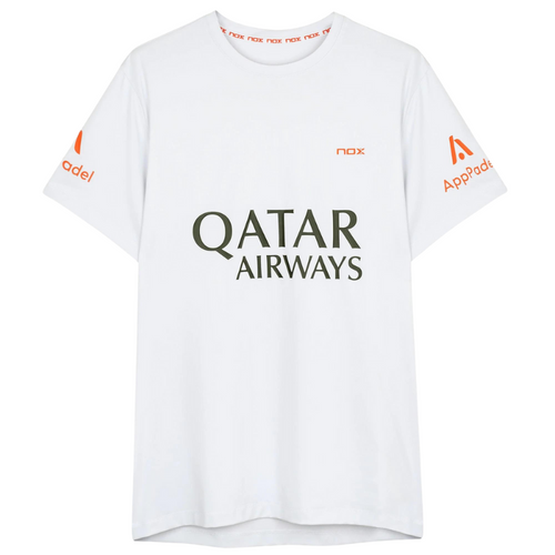 T-shirt Nox Replica Agustin Tapia AT10 Blanc 2025 - Esprit Padel Shop