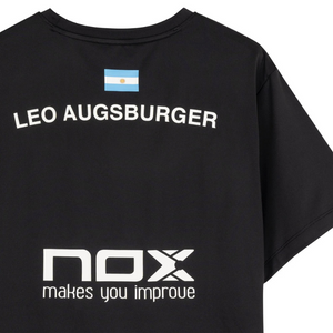 T-shirt Nox Replica Leo Augsburger LA10 Noir 2025 - Esprit Padel Shop