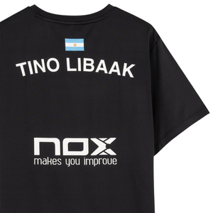 T-shirt Nox Replica Tino Libaak TL10 Noir 2025 - Esprit Padel Shop