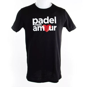 T-shirt Padel Mon Amour Coton Noir - Esprit Padel Shop