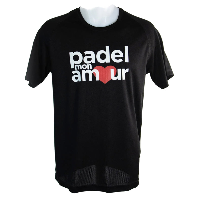 T-shirt Padel Mon Amour Tech Noir face - Esprit Padel Shop